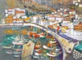 ANDREWS E.M,Harbour scene, probably Mediterranean,Fieldings Auctioneers Limited GB 2009-09-05