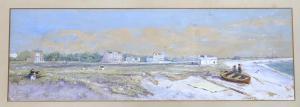 ANDREWS George Henry 1816-1898,Panoramic coastal landscape with figures,1966,Gorringes GB 2024-01-15