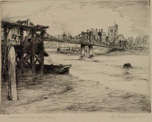 ANDREWS H.B,Lambeth Bridge and Palace,1922,Capes Dunn GB 2021-10-05
