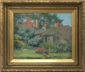 ANDREWS J. Winthrop 1879-1964,Cottages in a lush landscape, possibly a scene of ,Eldred's 2017-11-18