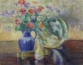 ANDREWS J. Winthrop,Still Life with Flowers and Goldfish Bowl,Trinity Fine Arts, LLC 2008-05-15