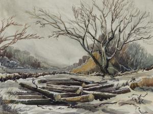 ANDREWS Michael 1928-1995,Winter landscape,1947,Christie's GB 2023-10-19