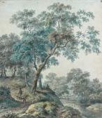 ANDRIESSEN Jurriaan 1742-1819,Chasseur dans la forêt,Aguttes FR 2008-12-19