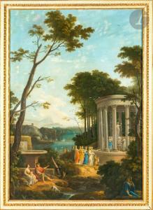 ANDRIESSEN Jurriaan 1742-1819,Danseuses et vestales près d'un temple de l'Amour,Ader FR 2023-04-25