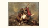 ANDRIEU Pierre 1821-1892,combat de cavaliers,Aguttes FR 2003-12-16