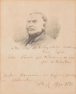ANDRIOLLI Michal Elwiro 1836-1893,Nobleman's head,1883,Desa Unicum PL 2018-06-14