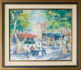 ANDRIYA FILIPOVIC Andrea,Place de village en Provence,1991,Cannes encheres, Appay-Debussy 2023-05-05