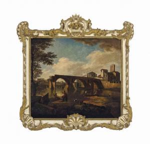 ANESI Paolo 1697-1773,A ruined bridge in the Roman campagna with figures,Christie's GB 2016-03-24