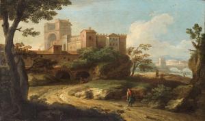 ANESI Paolo 1697-1773,An Italianate landscape with a figure on a path, a,Christie's GB 2018-10-30