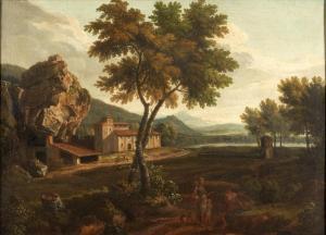 ANESI Paolo 1697-1773,Figures by a Country House,Skinner US 2023-12-19