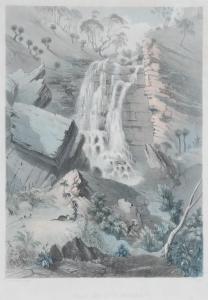 ANGAS George French 1822-1886,Falls of Glen Stuart,Elder Fine Art AU 2021-09-06
