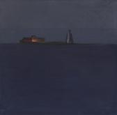 ANGELI Eduard 1942,Verlassene Insel, Nacht,2006-09,im Kinsky Auktionshaus AT 2022-04-06