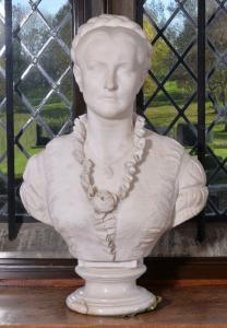 ANGELINI Tito 1806-1878,Bust of a lady,1876,Dreweatts GB 2019-05-15