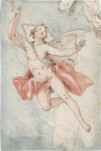 ANGELIS de Pietro 1700-1700,Schwebender Genius in den Wolken,Galerie Bassenge DE 2017-12-01
