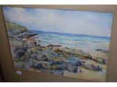 ANGELL Maud 1888-1924,view of Fistral Bay,Lawrences of Bletchingley GB 2009-04-21