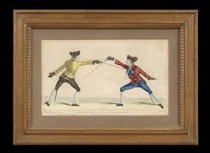 ANGELO Domenico 1716-1802,Fencing Positions,New Orleans Auction US 2014-01-24