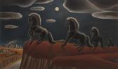 ANGELO Valenti 1897,"Horses in the Night",Shannon's US 2023-04-27