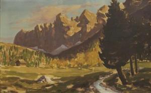 ANGERER Max 1877-1955,Ahornboden bei Hinterriss in Tirol,Palais Dorotheum AT 2022-06-22