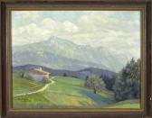 ANGERER Oskar,Allgäuer Landschaft mit Blick auf den Grünten,1923,Allgauer DE 2010-07-08