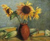 ANGHELESCU Nita 1903-1999,Floarea soarelui si porumb,Alis Auction RO 2013-06-25