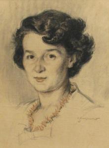 Angheluta Octavian 1904-1979,Woman Portrait,Alis Auction RO 2009-05-30