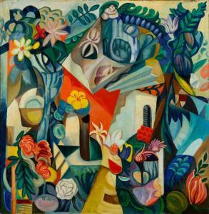 ANGIBOULT François 1887-1950,COMPOSITION WITH HOUSE AND FLOWERS,1920,Sotheby's GB 2020-06-02