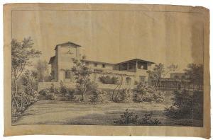 ANGIOLINI GIORGIO 1820-1830,An Italian villa with garden,Mallams GB 2015-07-08