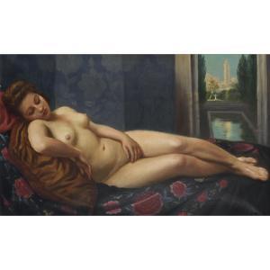 ANGLADA PINTO Luis 1873-1946,MODÈLE AU REPOS YOUNG GIRL AT REST,Tajan FR 2019-02-21