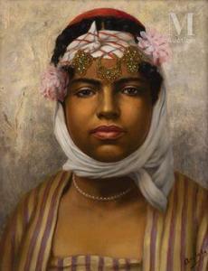 ANGLADA PINTO Luis 1873-1946,Portrait de jeune femme,Millon & Associés FR 2021-06-14