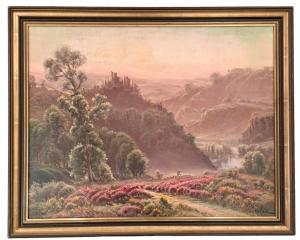 ANGLADE Gaston Vincent 1854-1919,Paysage de bruyères dans la Creuse,Osenat FR 2024-04-07