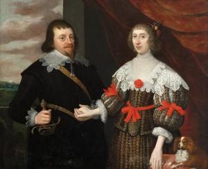 ANGLO DUTCH SCHOL,PORTRAIT OF A GENTLEMAN AND HIS WIFE,Freeman US 2006-12-03
