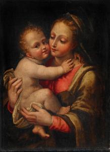ANGUISSOLA Lucia 1536-1565,Madonna and Child,Palais Dorotheum AT 2021-12-16