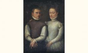 ANGUISSOLA Sofonisba 1530-1625,Portrait d'un couple,Tajan FR 2006-06-22