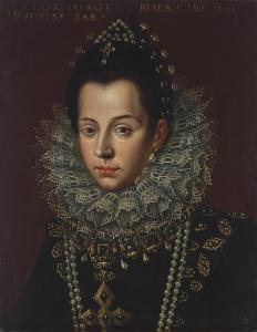 ANGUISSOLA Sofonisba,Portrait of Catalina Micaela, Duchess consort of S,Christie's 2021-10-14