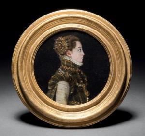 ANGUISSOLA Sofonisba 1530-1625,Portrait présumé d'Isabelle de Valois,Binoche et Giquello 2017-04-21