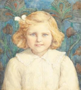 ANGUS Maria L 1800-1900,Portrait of a Girl in a White Dress,John Nicholson GB 2020-09-25