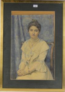 angus maria louisa 1863-1934,Portrait of a lady,1902,Burstow and Hewett GB 2014-11-19