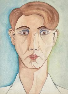 ANGUS Rita 1908-1970,Portrait of Robert Erwin,1953,International Art Centre NZ 2023-11-28