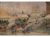 ANIVITTI Filippo 1876-1955,Piazza di Spagna,Caputmundi Casa d'Aste IT 2014-01-23