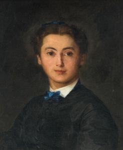 ANKER Albert 1831-1910,Bildnis Therese von Wyttenbach von Fisch,1869,Beurret Bailly Widmer Auctions 2024-03-13