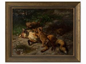 ANKER Johann Baptist 1760,Playing Foxes,Auctionata DE 2015-11-28