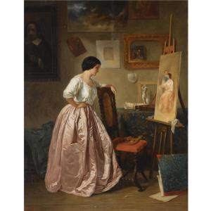 ANNA MARGUERITE ELISABETH VAN LIMBURG STIRUM,IN THE ARTIST'S STUDIO,1881,Sotheby's 2007-10-16