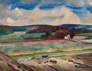 ANNALA Matti 1898-1958,ON THE PASTURAGE,Bukowskis SE 2010-10-06