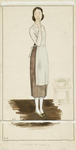 ANNENKOV Youri P. Georges 1889-1974,La Bonne de Rosalie, Costume Design for the F,1958,MacDougall's 2024-04-10