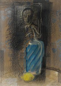 ANNENKOV Youri P. Georges 1889-1974,SELF PORTRAIT WITH A SELTZER BOTTLE,Sotheby's GB 2015-12-01