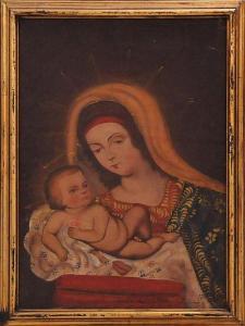 ANONYMOUS,''Virgen con niño'',Morton Subastas MX 2010-03-27
