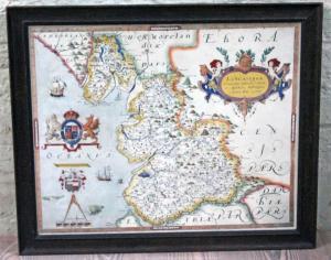 ANONYMOUS,1577 map of Lancashire,1577,Warren & Wignall GB 2017-05-24
