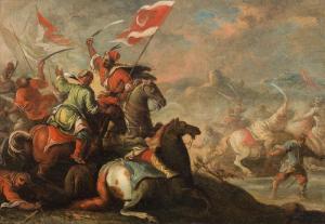 ANONYMOUS,A battle scene,18th century,im Kinsky Auktionshaus AT 2018-10-23