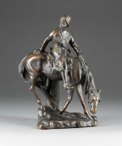 ANONYMOUS,A BRONZE FIGURE OF A COSSACK ON HORSEB,20th century,Hargesheimer Kunstauktionen 2018-04-27