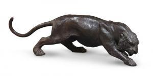 ANONYMOUS,A bronzed metal model of a prowling tiger,Rosebery's GB 2018-03-22